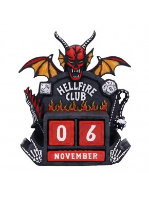 Calendario perpetuo Hellfire Club de Stranger Things 15 cm