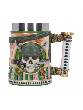 Jarro One Piece Zoro pintado a mano 15 cm