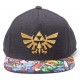 Cap Baseball Zelda Trifuerza Winged Black Woods