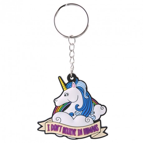 PVC keychain Unicorn with Message