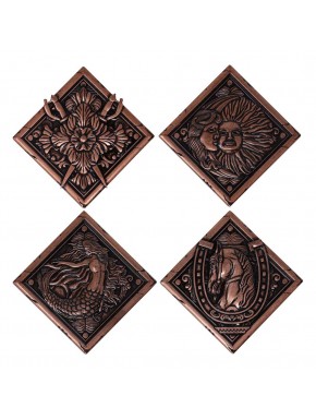 Pack de 4 medallones Resident Evil VIII edición limitada
