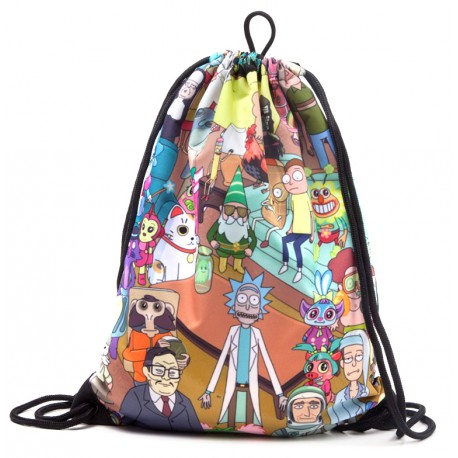 Bolsa Mochila gimnasio Rick y Morty