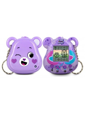 Mascote digital roxa de Share Bear com tela e chaveiro