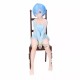 Figurine de Rem de Re:ZERO assise sur une chaise