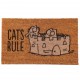 Felpudo de Coco - Simon's Cat. Cat's Rule