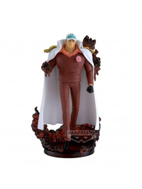 Figura Banpresto de Sakazuki de One Piece con efectos de magma