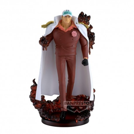 Figura Banpresto de Sakazuki de One Piece con efectos de magma