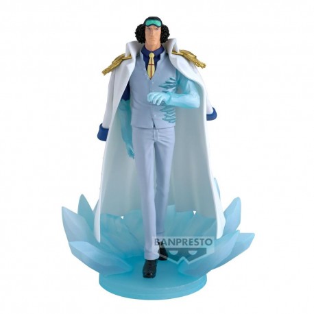 Figura Kuzan Aokiji de One Piece con efectos de hielo de Banpresto