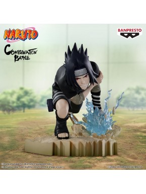 Figurine de Sasuke Uchiha en pose de combat, Banpresto