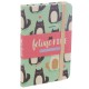 Book Striped Hard Cover with Rubber - Cat Feline Fine