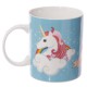Taza de Porcelana China I Don't Believe in Humans Unicornio