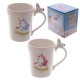 Taza de Cerámica con Unicornio pequeño en el Asa