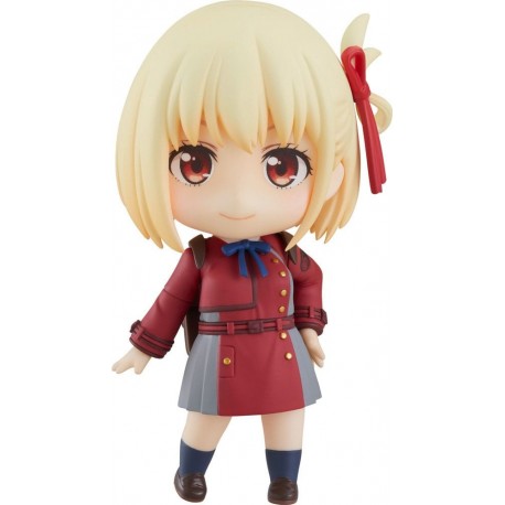 Figura Nendoroid Chisato Nishikigi 10 cm en uniforme rojo