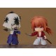 Figurine Nendoroid de Makoto Shishio 10 cm en pose avec épée et fond de flammes