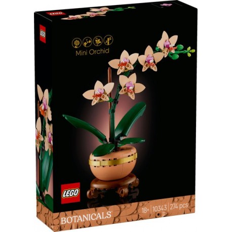 LEGO Mini Orquídea 10343 em vaso de terracota