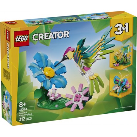 LEGO Creator 3 en 1 Colibri Coloré, ensemble 31384