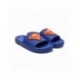 Claquettes bleues Superman avec logo jaune et rouge