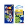Ensemble de Natation Avengers: Serviette et Lunettes Multicolores