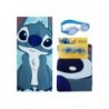 Ensemble Serviette et Lunettes de Natation Stitch Bleu