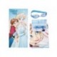 Serviette bleue Frozen avec Anna et Elsa et lunettes de natation
