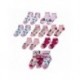 Pack de chaussettes cheville Minnie en rose et bleu