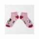 Pacote de meias tornozelo Minnie em rosa e azul