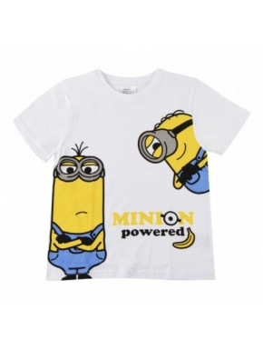 T-shirt blanc court Minions pour enfant