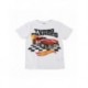 T-shirt blanc Hot Wheels avec voiture rouge