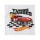 T-shirt blanc Hot Wheels avec voiture rouge
