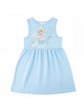 Robe bleue pour enfant avec Elsa de la Reine des Neiges