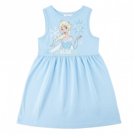 Robe bleue pour enfant avec Elsa de la Reine des Neiges