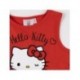 Vestido vermelho Hello Kitty para meninas