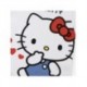 T-shirt court blanc Hello Kitty pour filles