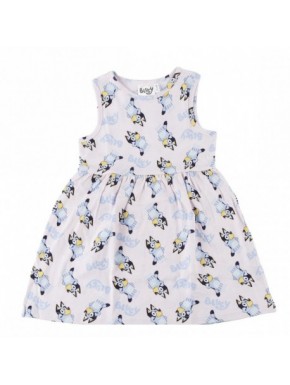 Vestido de algodão Bluey para meninas