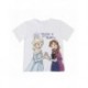 T-shirt blanc Frozen avec Elsa et Anna pour filles