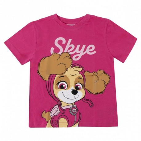 T-shirt rose Paw Patrol avec Skye