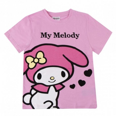 Camiseta rosa Hello Kitty My Melody para meninas