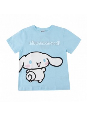 Camiseta azul Cinnamoroll para crianças