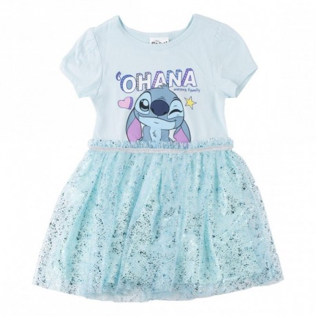 Robe bleue fantaisie Stitch pour filles