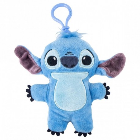 Llavero azul de Stitch con clip para bolsas