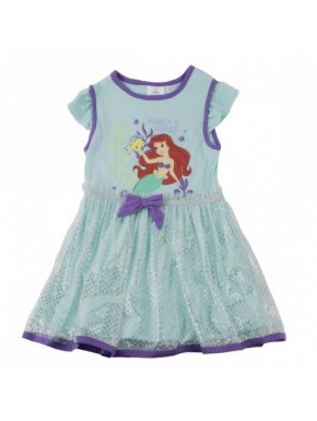 Robe bleue d'Ariel pour filles