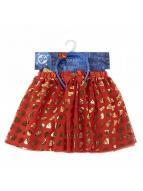 Set beauté rouge et bleu de Superman avec logos dorés