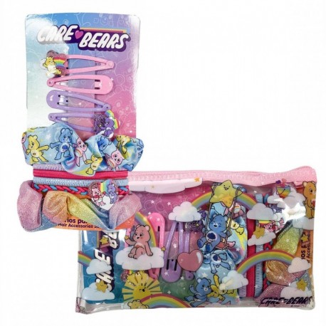 Ensemble de beauté multicolore Care Bears avec accessoires pour cheveux