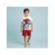 Pyjama court enfant Spider-Man avec t-shirt et short