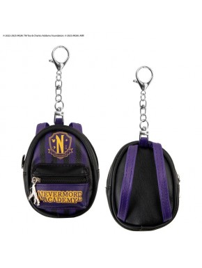 Chaveiro pelúcia roxo Wednesday Nevermore Academy