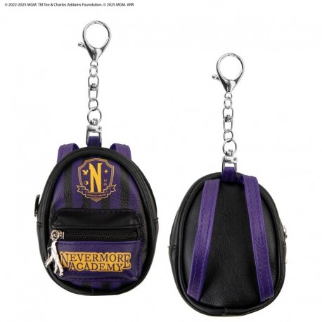 Chaveiro pelúcia roxo Wednesday Nevermore Academy