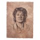 Litografia de Bilbo Baggins de O Hobbit em papel artístico