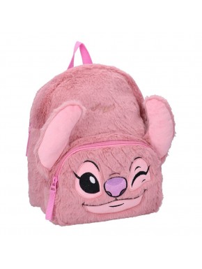 Mochila rosa con cara de Angel de Lilo & Stitch