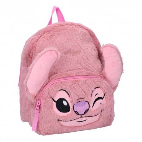 Mochila rosa con cara de Angel de Lilo & Stitch
