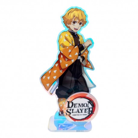 Figura acrílica holográfica de Zenitsu de Demon Slayer